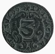 3 Piccioli - Carlos II, Italy, 1698-1700 reverse image