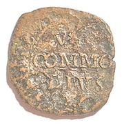 1 Grano - Carlo II Messina mint, Italy, 1670 reverse image
