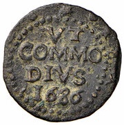 1 Grano - Carlo II Palermo mint, small eagle, Italy, 1685-1687 reverse image