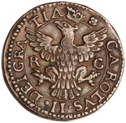 1 Grano - Carlo II Palermo mint, large eagle obverse image