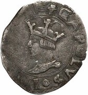 ½ Tarí - Carlo V young portrait, eagle with legs apart obverse image