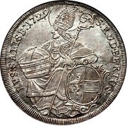 1 Thaler Madonna - Leopold Anton von Firmian, Austria, 1728-1735 reverse image