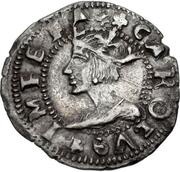 ½ Tarí - Carlo V young portrait, eagle standing obverse image