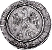 1 Tari - Ferdinando II, Italy, 1503-1510 reverse image