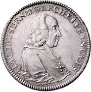 1 Thaler - Jakob Ernst von Liechtenstein obverse image