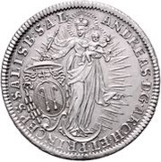 1 Thaler Madonna - Andreas Jakob von Dietrichstein obverse image