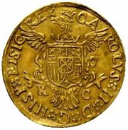 1 Scudo d'Oro - Carlo II, Italy, 1697 reverse image