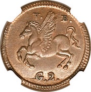 2 Grani - Ferdinando III, Italy, 1814-1815 reverse image