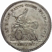 1 Thaler - Sigismund von Schrattenbach type 5, Austria, 1757 reverse image