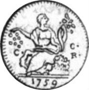 ½ Carlino - Carlo, Italy, 1755-1759 reverse image