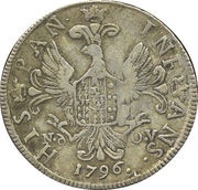 6 Tari - Ferdinando, Italy, 1796-1799 reverse image