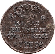 2 Quattrini - Ferdinand IV, Italy, 1782-1798 reverse image