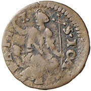 1 Quattrino - Ferdinando II 2nd type, Italy, 1621-1670 reverse image