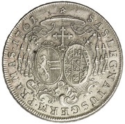1 Thaler - Sigismund von Schrattenbach type8, Austria, 1761 reverse image