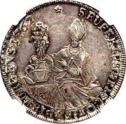 1 Thaler - Sigismund von Schrattenbach type 7, Austria, 1761-1762 reverse image
