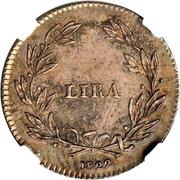 1 Lira - Ferdinando III, Italy, 1821-1823 reverse image