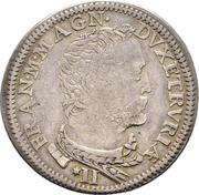 2 Lire - Francesco I 4th series obverse image