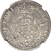 ½ Francescone - Francesco III 1st type, Italy, 1746-1764 reverse image