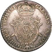 1 Francescone - Pietro Leopoldo, Italy, 1765-1766 reverse image