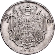1 Thaler - Sigismund von Schrattenbach, Austria, 1765 reverse image