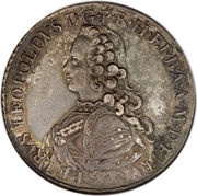 1 Francescone - Pietro Leopoldo 2nd type obverse image