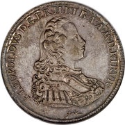 1 Francescone - Pietro Leopoldo "Siries" type obverse image