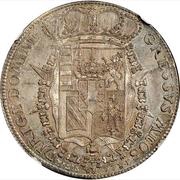 1 Francescone - Pietro Leopoldo "Codino" type, Italy, 1777-1782 reverse image