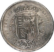 1 Francescone - Pietro Leopoldo, Italy, 1785-1786 reverse image