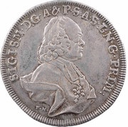 1 Thaler - Sigismund von Schrattenbach type 12 obverse image