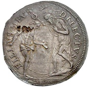 1 Piastra - Cosimo II, Italy, 1610 reverse image