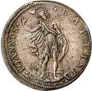 Piastra - Ferdinando II 6th series, Italy, 1635-1649 reverse image