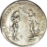 1 Piastre - Cosmos III 2nd type, Italy, 1680 reverse image