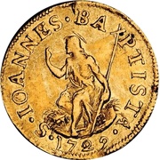 1 Florino - Giovanni Gaston, Italy, 1723-1736 reverse image