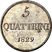 5 Quattrini - Leopoldo II reverse image