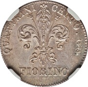 1 Fiorino - Leopoldo II, Italy, 1826-1842 reverse image