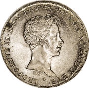 5 Paoli - Leopoldo II obverse image
