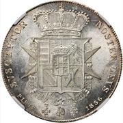 1 Francescone - Leopoldo II, Italy, 1845-1859 reverse image