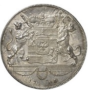 1 Thaler "Lion Thaler" - Hieronymus von Colloredo, Austria, 1790 reverse image