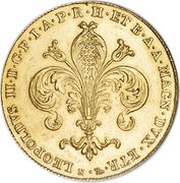 80 Fiorino - Leopoldo II obverse image
