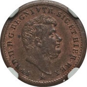 ½ Tornese - Ferdinando II obverse image