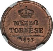 ½ Tornese - Ferdinando II reverse image