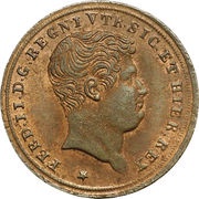 1 Tornese - Ferdinando II obverse image