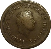 1½ Tornese - Ferdinando II obverse image