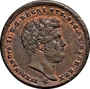 2 Tornesi - Ferdinando II obverse image