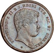 10 Tornesi - Ferdinando II 1st portrait obverse image