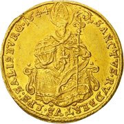 ½ Ducat - Paris von Lodron, Austria, 1634-1652 reverse image