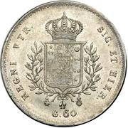 60 Grana, ½ Piastre - Francesco I, Italy, 1826 reverse image