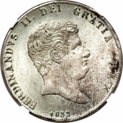 60 Grana - Ferdinando II 1st portrait obverse image