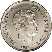 60 Grana - Ferdinando II 3rd portrait obverse image
