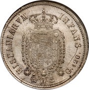 120 Grana - Ferdinando I Small head, Italy, 1818 reverse image